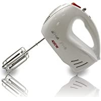 MPM MMR-11 Batidora Amasadora repostería de Mano- 5 velocidades + Turbo- Varillas y Gancho amasar Acero Inoxidable- 400W…
